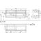 V&B Waschtischunterschrank COLLARO 160x54,8x50cm WT li m LED-B. Truffle gr