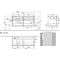 V&B Waschtischunterschrank COLLARO 120x54,8x50cm WT li m LED-B. Glossy Grey