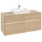 V&B Waschtischunterschrank COLLARO 120x54,8x50cm WT mttg m LED-B. No Oak