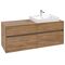 V&B Waschtischunterschrank COLLARO 140x54,8x50cm WT re Kansas Oak