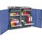 Werkzeug-/Beistellschrank H1000xB1000xT500mm 2 Schubl.,4 BD grau/blau NCS PROMAT