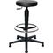 Drehhocker m.Gleiter Kunstlederpolster schwarz Sitz-H.580-840mm TOPSTAR