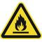 Warnzeichen ASR A1.3/DIN EN ISO 7010 200mm Warnung feuergefährliche Stoffe Folie