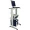 PC-Arbeitstisch H1180xB600xT500mm lichtgrau fahrbar