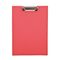 Klemmbrett 23,6x32,1cm Klemme silber Polypropylen rot