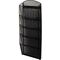 helit Wand-Prospekthalter Mesh H6260095 DIN A4 5Fächer Stahl sw
