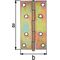 Scharnier 38,0x26mm VA Ausführung: schmal GAH, 1 Stück