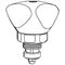 Grohe Oberteil Trecorn-de-Luxe, 3/8", Markierung rot