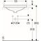 Geberit Einbauwaschtisch VariForm re. 550x450mm m HLB o ÜL Use gla weiß
