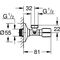 Grohe Eckventil 1/2" Schubros d= 55mm chr