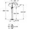 GROHE Einhand-Wannenbatterie Grandera Bodenmontage FMS chrom/gold