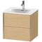 Duravit Waschtischunterbau XVIU 610x557x480mm 2 Sk Prof. sw ma we s-matt