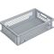 Transportbehälter L600xB400xH150mm grau PP Durchfassgr.Seitenwände durchbrochen