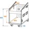 ROADINGER Spezial-Kombi-Case Profi, 14HE mit Rollen
