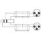 OMNITRONIC Adapterkabel 3,5 Klinke/2xXLR(M) 1,5m sw