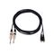 OMNITRONIC Adapterkabel 2xKlinke/2xCinch 3m sw