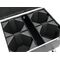 ROADINGER Flightcase 4x LED THA-100F/THA-120PC mit Rollen