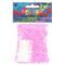 Rainbow Loom Silikon Glitzer pink, 300 Stück, 1 Beutel