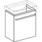 Waschtischunterschrank RENOVA COMPACT 550x604x367mm Fr Lack hellgrau hochglanz