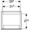 Geberit Hochschrank RENOVA PLAN 1800x390x360mm Fol. NB hickory hell