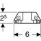 Geberit Steckdosenelement m ComfortLight-Modul für WTU 1050-1200mm