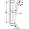 GROHE Brausestangenset Tempesta 100 BSt 60cm m Durchfl-konst 9,5 l/m chr