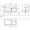 V&B Waschtischunterschrank FINION 996x591x498mm Regalele. White Matt Peony