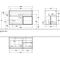 V&B Waschtischunterschrank FINION 1000x603x501mm Regalele. Wln ven bl Matt