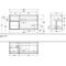 V&B Waschtischunterschrank FINION 1200x603x501mm Regalele. glos. wh bl ma