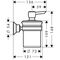 Lotionspender AXOR MONTREUX Wandmontage polished nickel