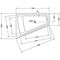 Duravit Badewanne PAIOVA 1700x1300mm, 1 Rückenschräge links weiß
