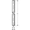 Schell Kupferrohr 10 mm beiderseits glatt, chrom 500mm - VPE: 20