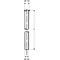 Schell Kupferrohr 10 mm für 3/8Zoll, Bördel 14mm, chrom 500mm - VPE: 20
