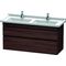 Duravit Waschtischunterbau DURASTYLE 470x1200x618mm Kast. dunkel/kastanie dkl