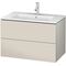 Duravit Waschtischunterbau L-CUBE 820x481x550mm taupe