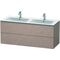 Duravit Waschtischunterbau L-CUBE 1290x481x555mm eiche kaschmir