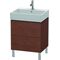 Duravit Waschtischunterbau L-CUBE 582x584x459mm amerikanisch nussbaum