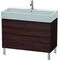 Duravit Waschtischunterbau L-CUBE 582x984x459mm kastanie dunkel