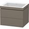 Duravit Waschtischunterbau L-CUBE m WT Vero Air 500x600x480mm o HL fla gr
