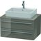 Duravit Konsolenunterschrank X-LARGE 440x800x548mm flannel grey hochglanz