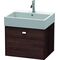 Duravit Waschtischunterbau BRIOSO Gri chrom 442x584x459mm kastanie dunkel