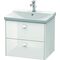 Duravit Waschtischunterbau BRIOSO Griffe Frontfarbe 561x620x479mm we hgl