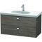 Duravit Waschtischunterbau BRIOSO Griffe chrom 563x1020x469mm pine terra