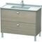 Duravit WT-Unterbau BRIOSO COMPACT Griffe chrom 693x1020x469mm pine silver
