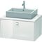 Duravit Konsolenunterschrank BRIOSO Griff chrom 442x820x550mm weiß hochglanz