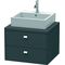 Duravit Konsolenunterschrank BRIOSO Griffe chrom 442x620x550mm graphit matt