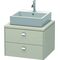 Duravit Konsolenunterschrank BRIOSO Griffe chrom 442x620x550mm taupe matt