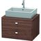 Duravit Konsolenunterschrank BRIOSO Griffe chr 442x720x550mm nussbaum dunkel