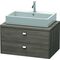 Duravit Konsolenunterschrank BRIOSO Griffe chrom 442x820x550mm pine terra