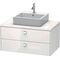 Duravit Konsolenunterschrank BRIOSO Griffe chr 442x920x550mm weiß hochglanz